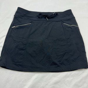 Athleta Size Small Metro Zipper Pockets Black Athletic Skort Skirt